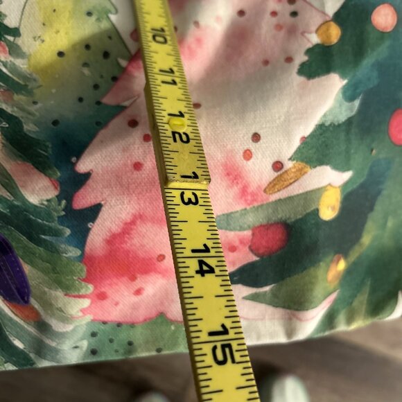 Jingle All the Way Fabric Christmas Tote bag large size NWT - Picture 3 of 5